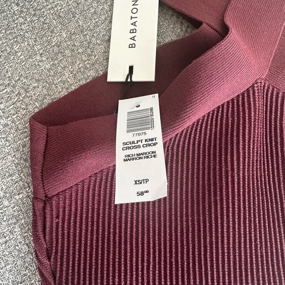 Aritzia Sculpt Knit Criss Cross top NWT - Picture 2 of 2